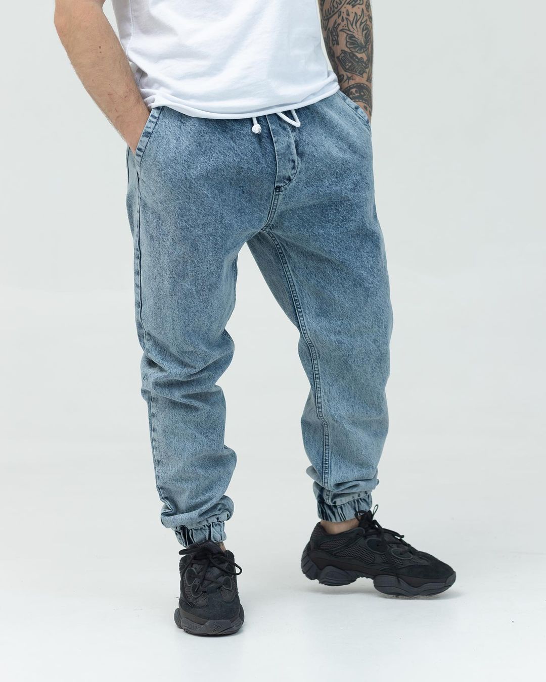 Молодежные джинсовые джоггеры BEZET синий - Фото 2