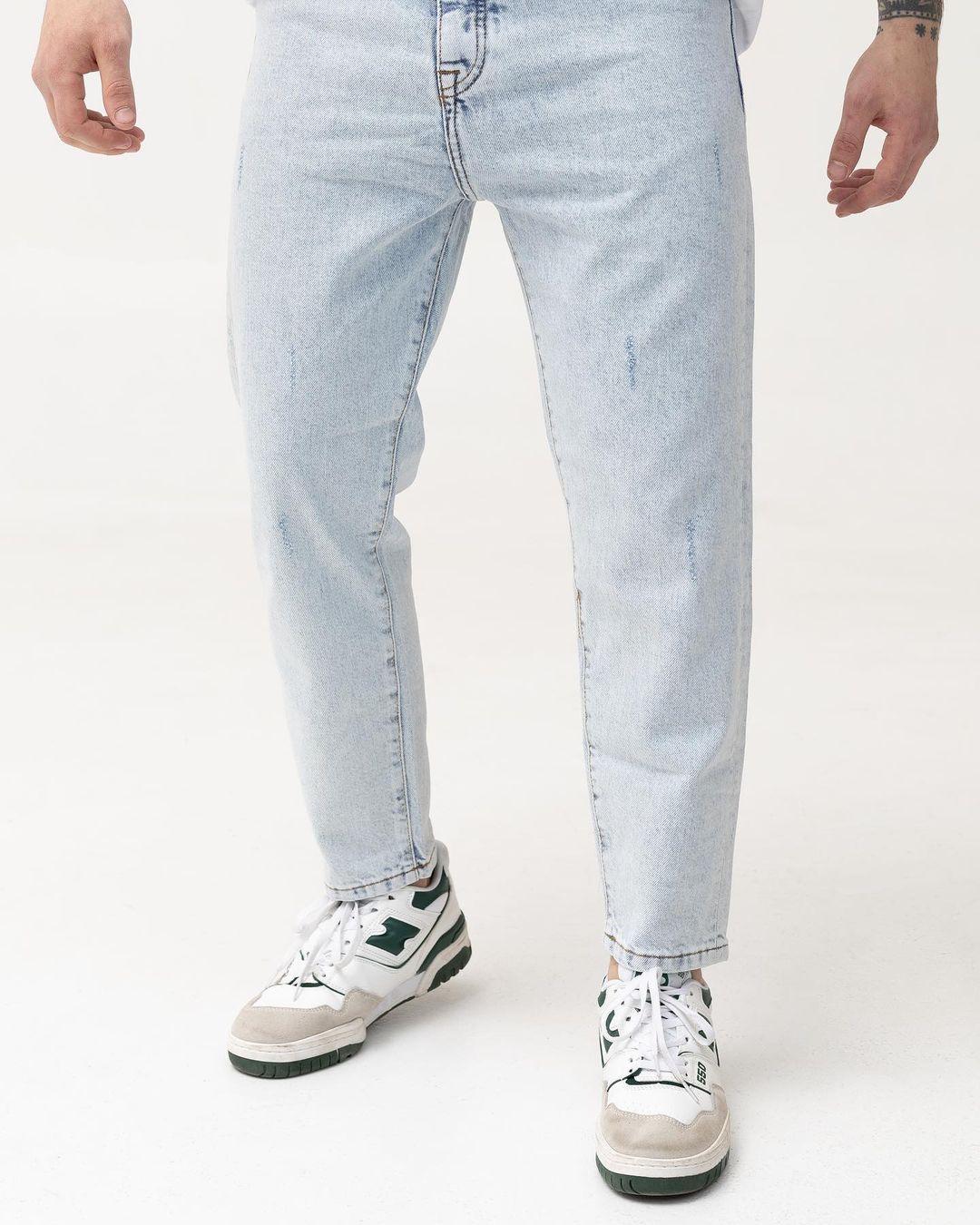 Чоловічі світло-блакитні джинси BEZET базові - Фото 1