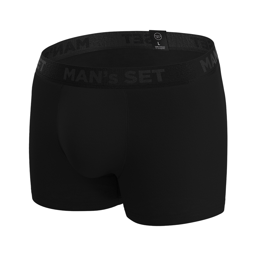 Мужские анатомические боксеры, Intimate 2.1 Black Series, чёрный MansSet - Фото 1