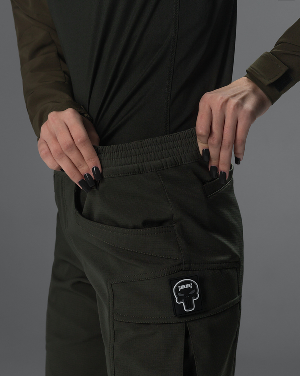 Жіночі брюки карго тактичні BEZET Капелан хакі - Фото 6