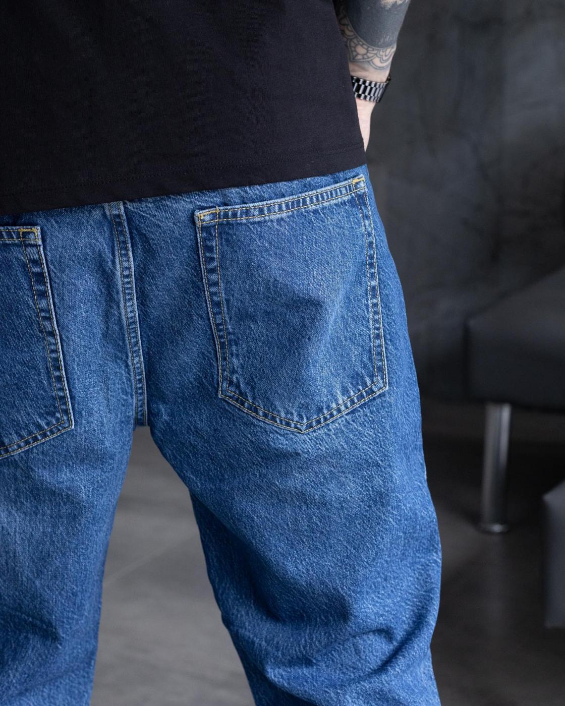 Базовые синие джинсы BEZET Basic washed - Фото 1