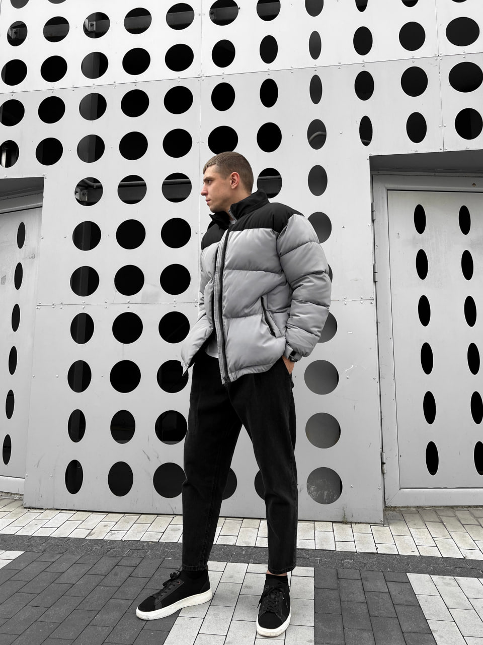 Мужская зимняя куртка-пуховик Reload Simple серый - Фото 6