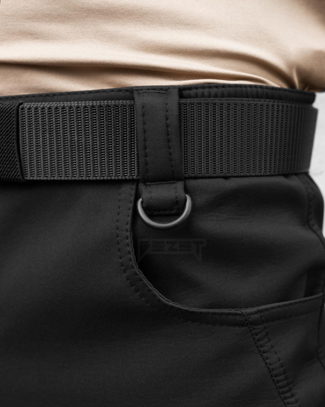 Зимові брюки карго тактичні Softshell BEZET Ешелон чорні - Фото 5