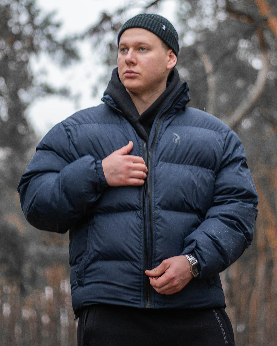 Зимова чоловіча куртка Homie 2.0 Recycle темно-синій Пушка Огонь - Фото 7