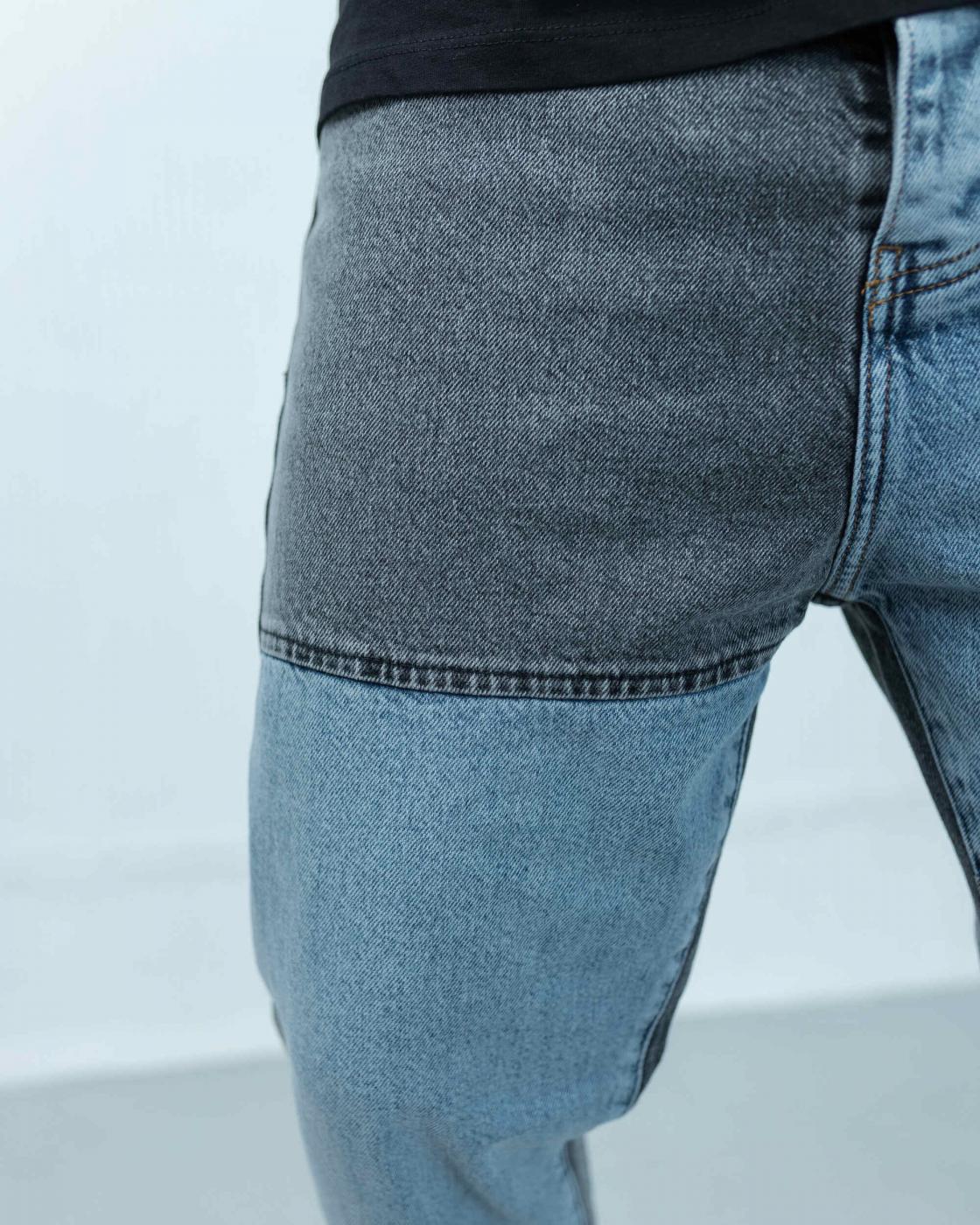 Чоловічі дизайнерські джинси бойфренди BEZET Patched - Фото 3