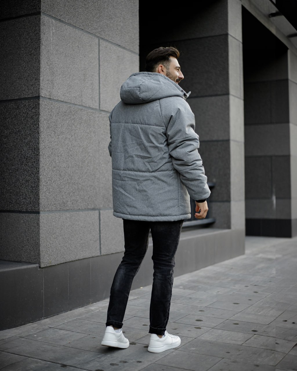 Утепленная куртка ТЗ-4 LEAF серая - Фото 4