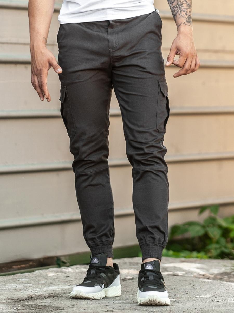 Карго брюки BEZET Basic dark iron'19 - Фото 1