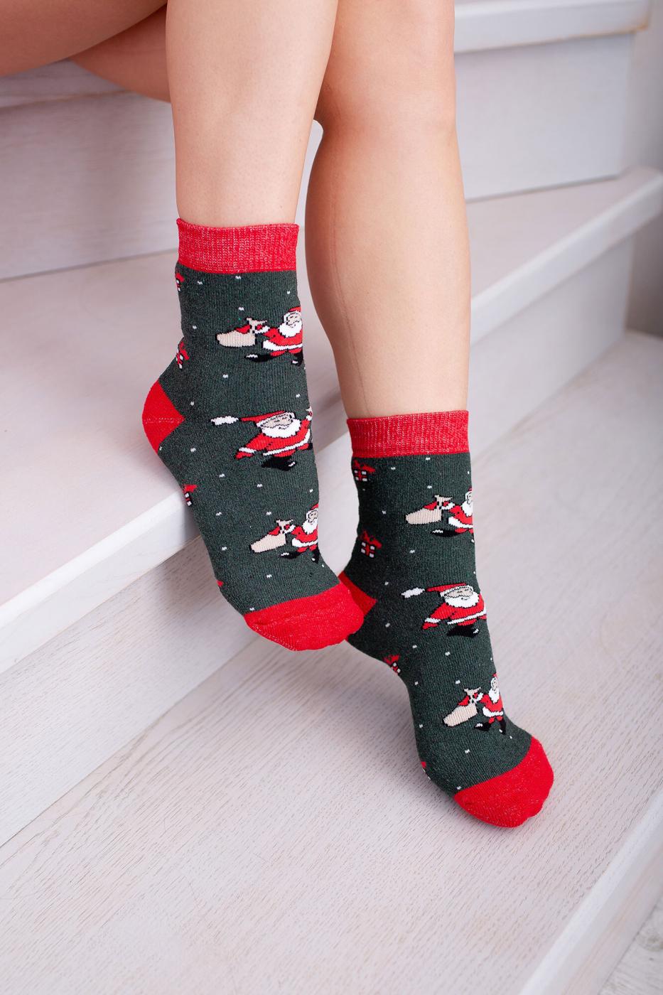 Новорічні Шкарпетки Without Santa Grean