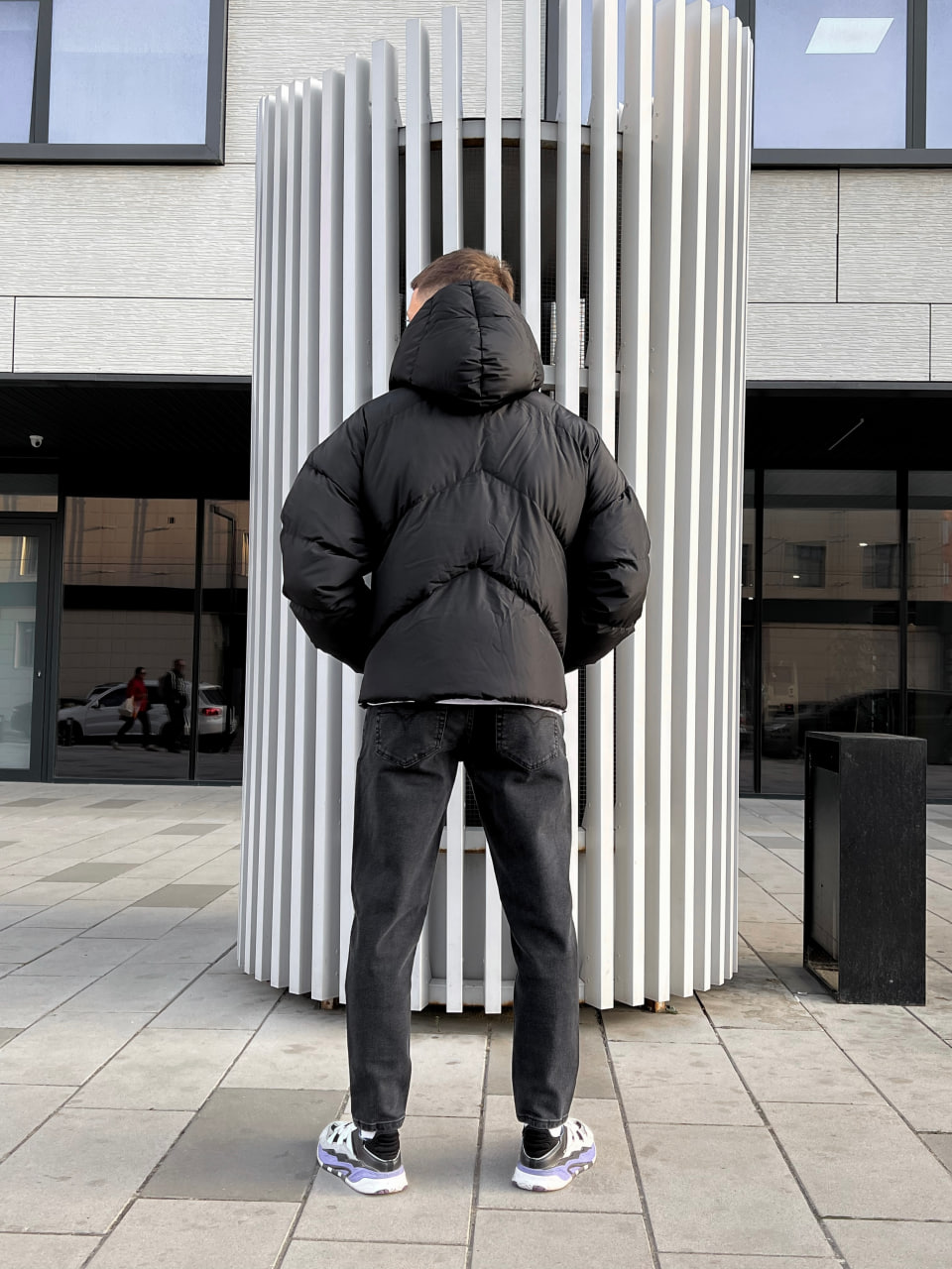 Чоловіча зимова куртка-пуховик Reload Quadro чорна Vidlik - Фото 3