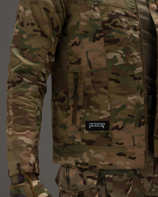 Куртка вітровка тактична BEZET Shooter камуфляж - Фото 9
