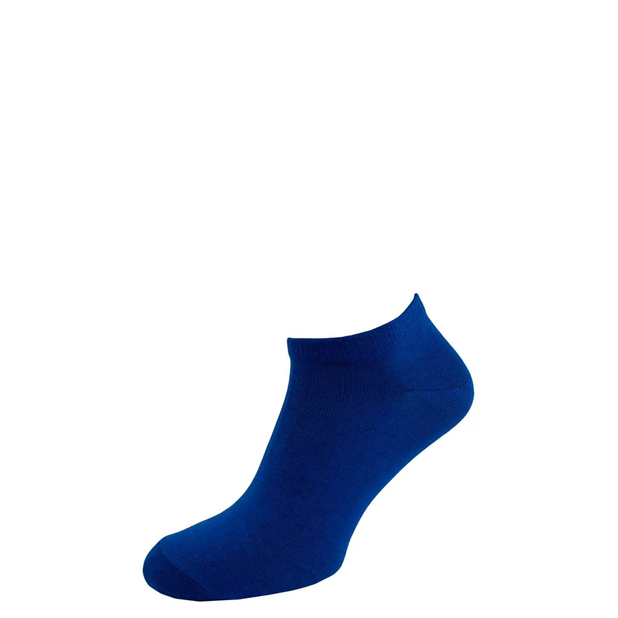 Шкарпетки чоловічі кольорові з бавовни, короткі, синій MansSet - Фото 1