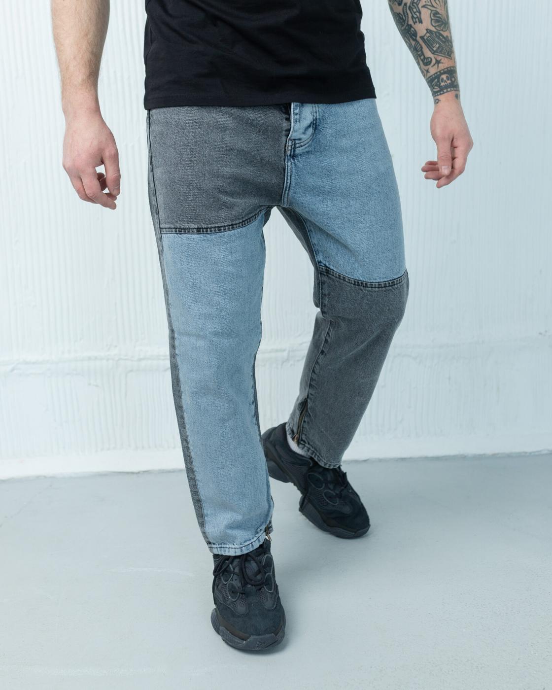 Чоловічі дизайнерські джинси бойфренди BEZET Patched