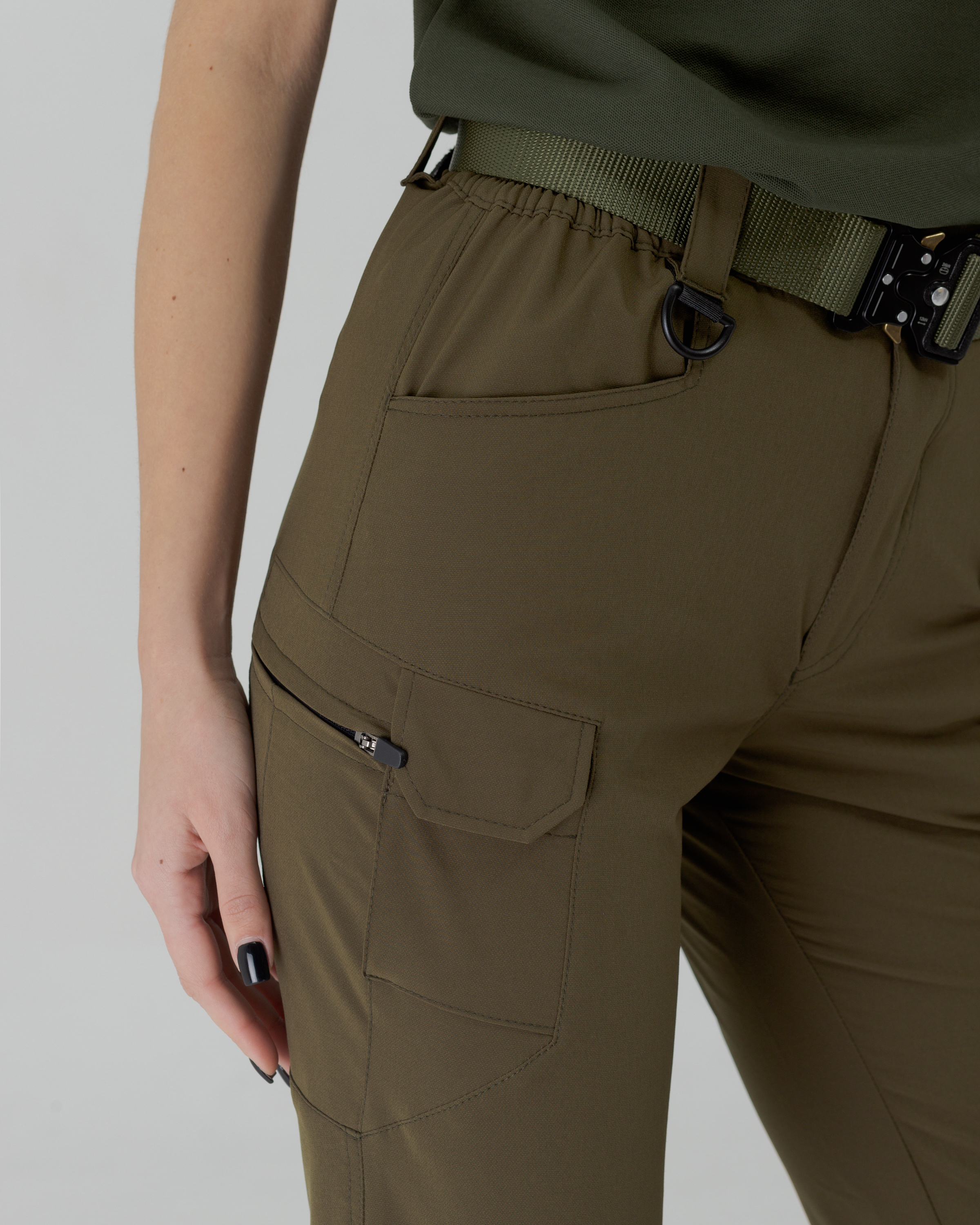Жіночі брюки карго тактичні BEZET Байрактар хакі - Фото 20