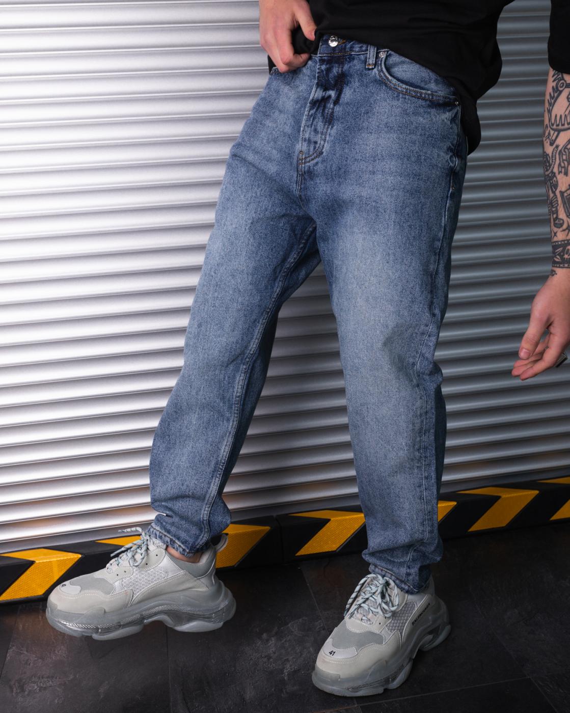 Чоловічі джинси бойфренди BEZET базові - Фото 1