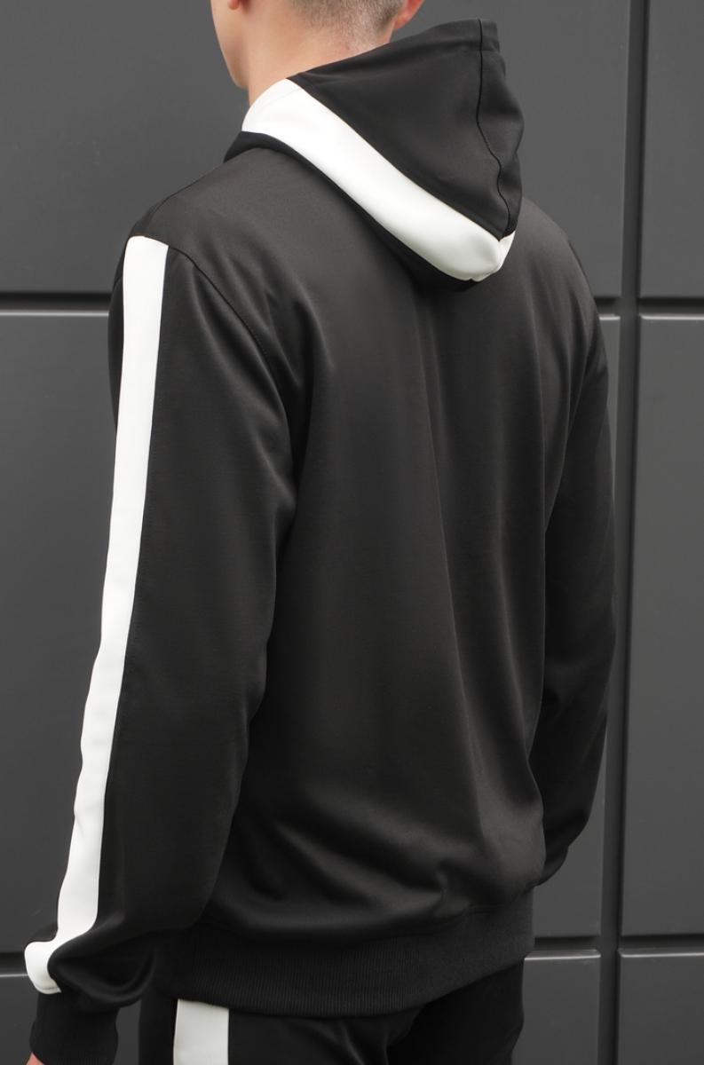 Спортивна кофта BEZET zipp black white'18 - Фото 1