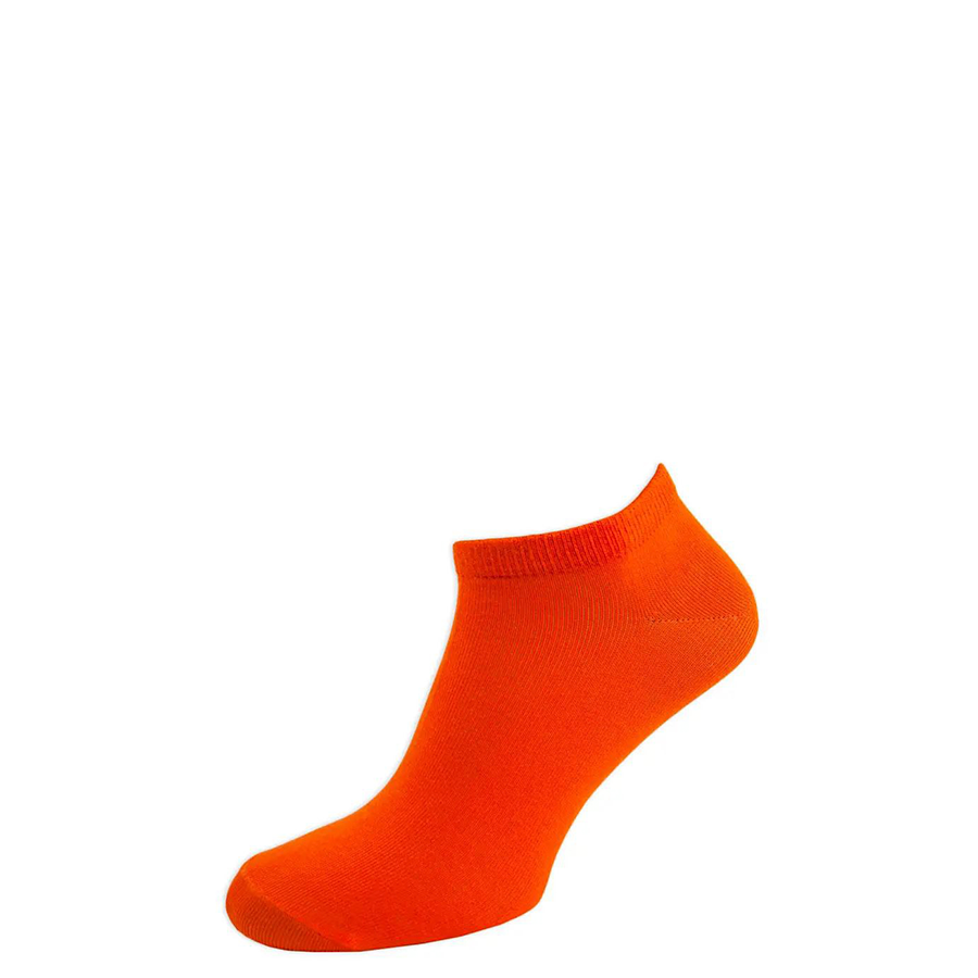 Шкарпетки чоловічі кольорові з бавовни, короткі, помаранчевий MansSet - Фото 1