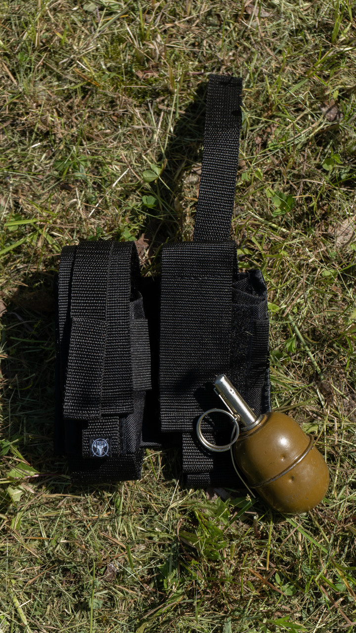 Результат гранатний подвійний чорний від ТUR Tactical TURWEAR - Фото 2