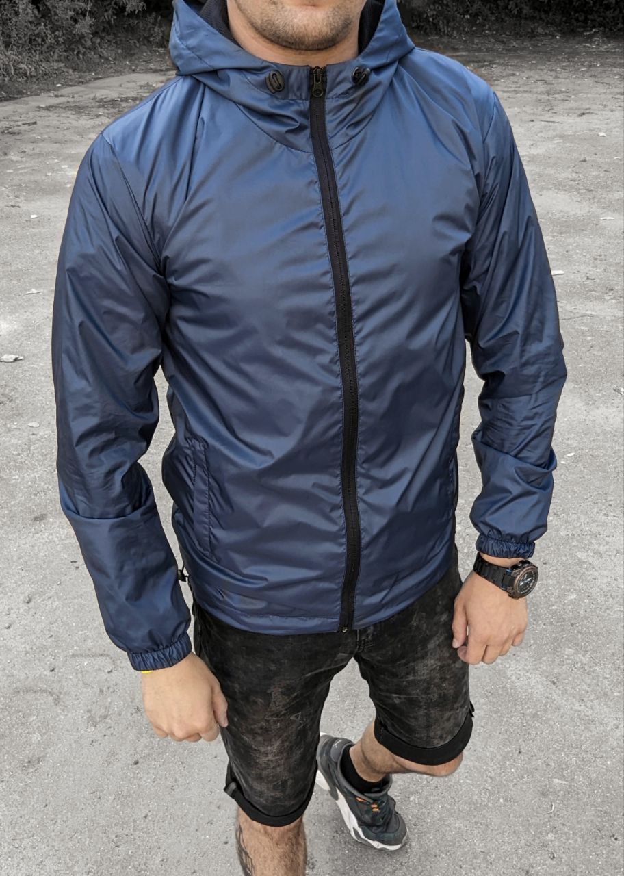 Мужская демисезонная куртка - ветровка Reload Basic зеленая