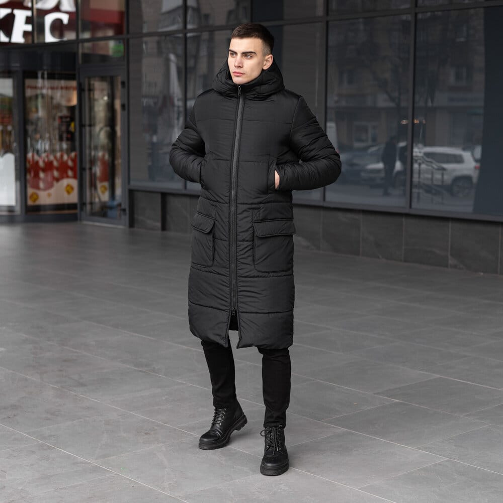 Чоловіча зимова куртка з капюшоном Pobedov Winter Jacket Motive ЗИМА POBEDOV