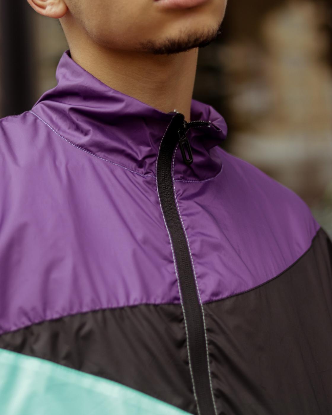 Мужская демисезонная куртка - ветровка Reload Retro 90-1 разноцветная - Фото 11