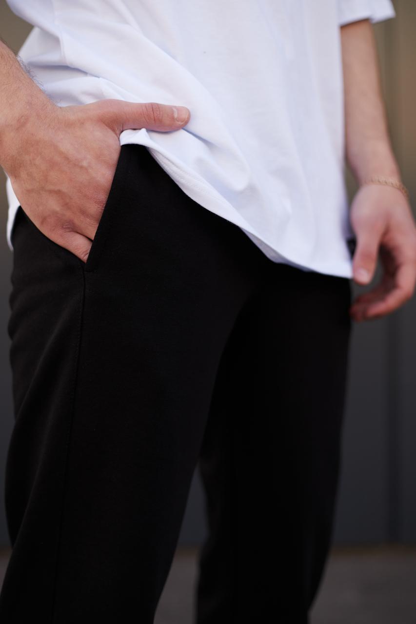 Спортивные штаны мужские чёрные от бренда ТУР модель Стандарт TURWEAR - Фото 7