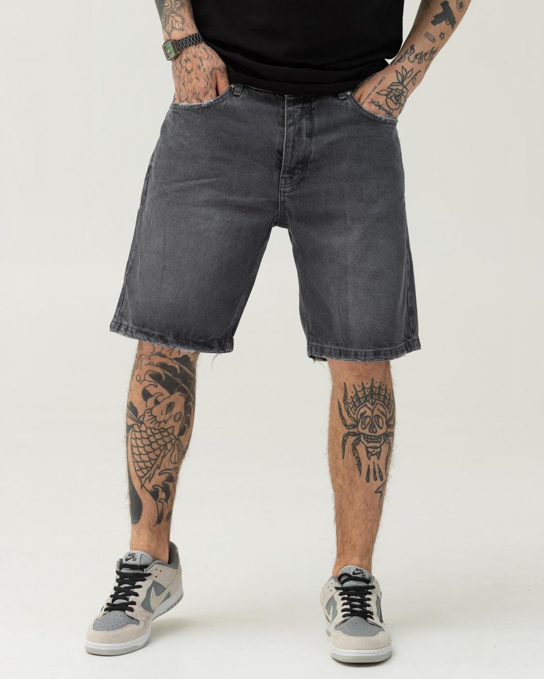 Темно-серые джинсовые шорты BEZET базовые