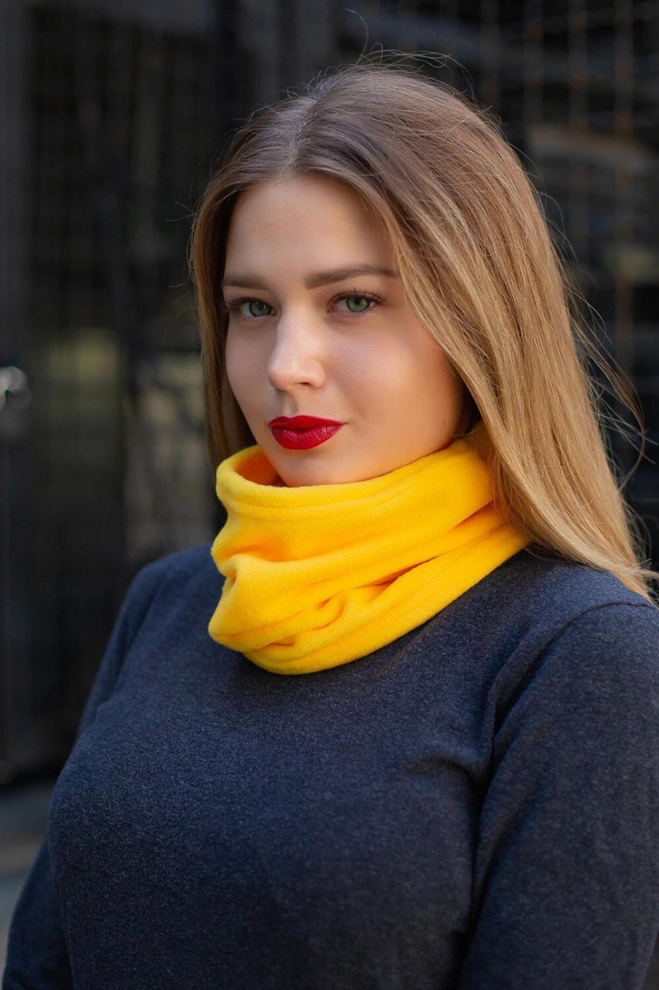 Зимовий Комплект Without Шапка+Баф Yellow Woman - Фото 1
