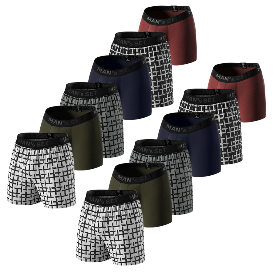 Комплект трусов MIX Intimate/ Shorts Black Series, 12шт MansSet