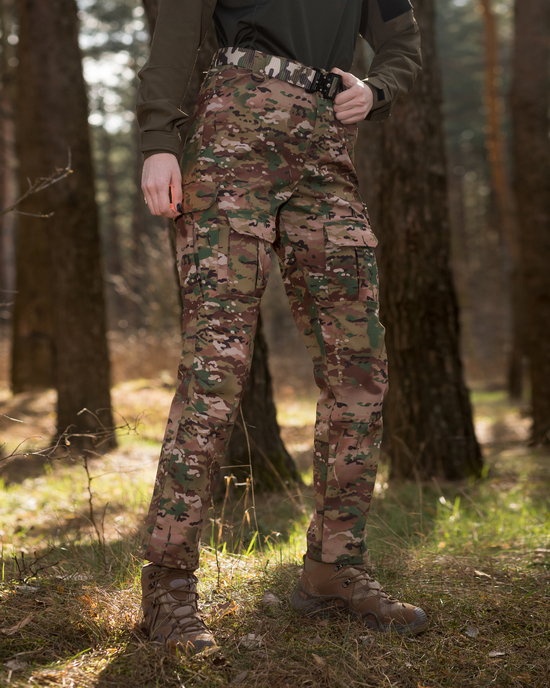 Жіночі брюки карго тактичні BEZET Воїн камуфляж - Фото 4