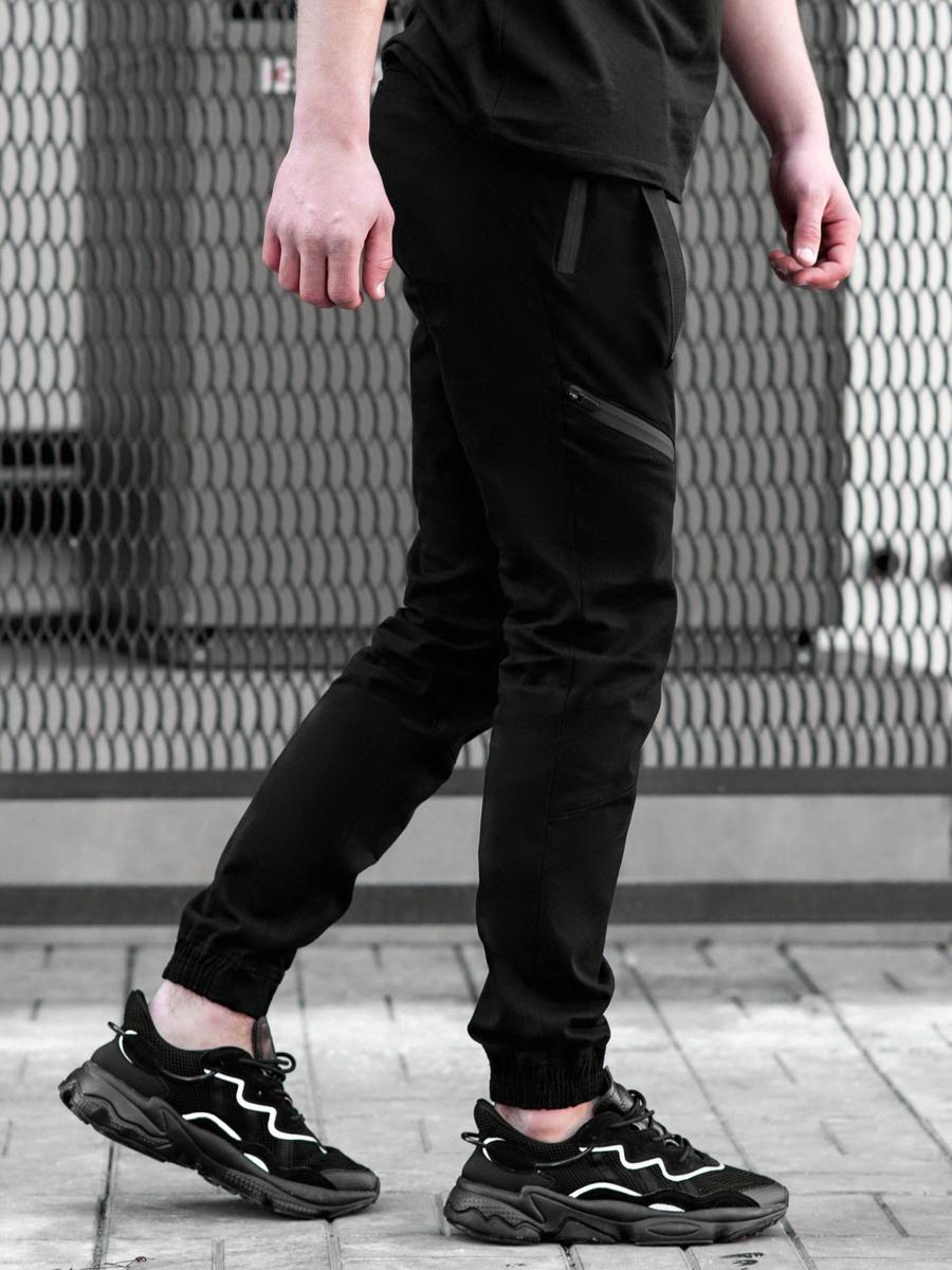Брюки джогери BEZET Techwear чорний - Фото 3