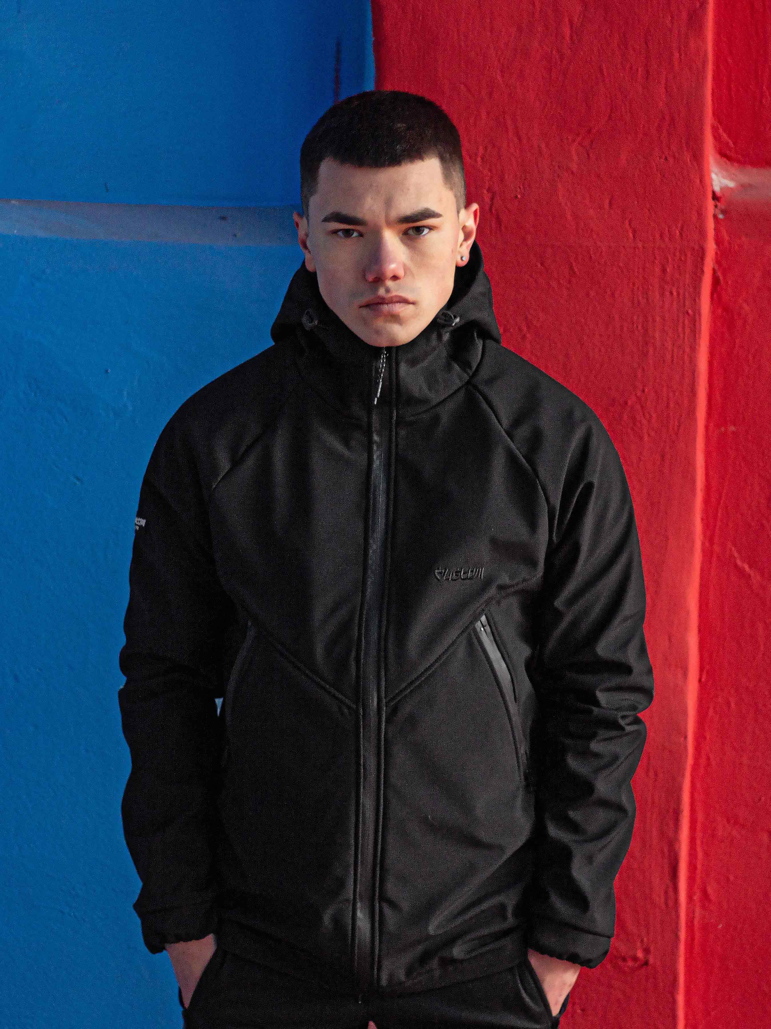 Куртка чоловіча чорна Protection Soft Shell Custom Wear - Фото 1