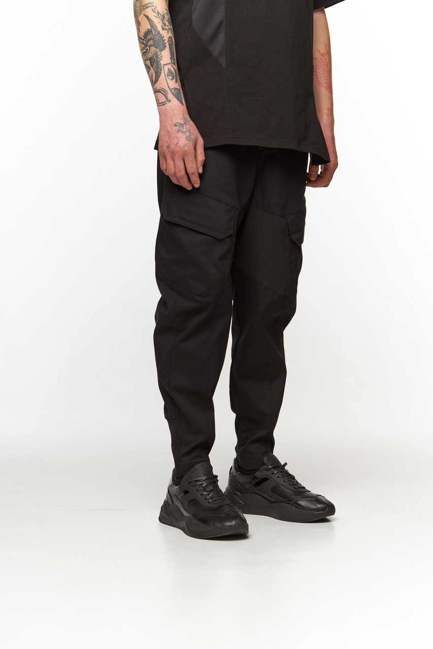Карго-брюки, колір чорний, модель SM-2401 - Фото 1