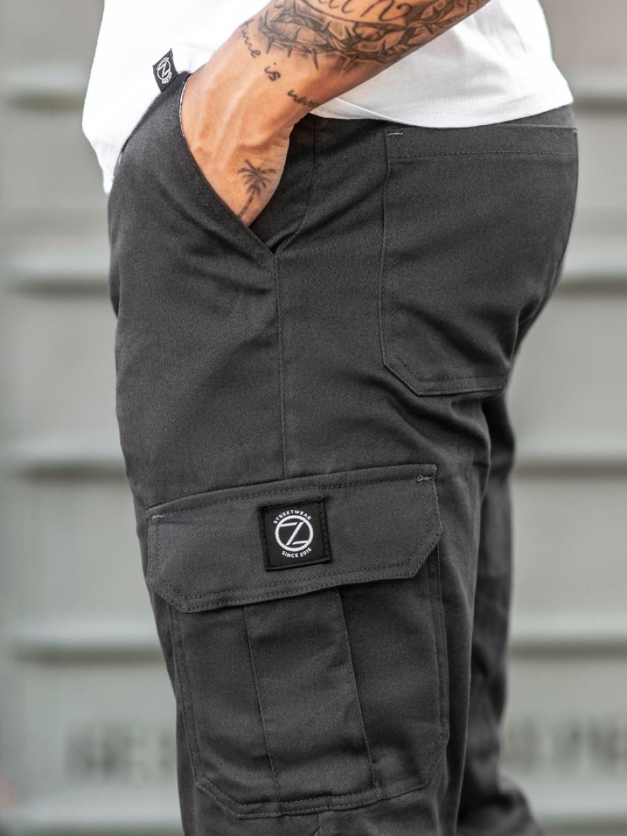 Карго брюки BEZET Basic dark iron'19 - Фото 2