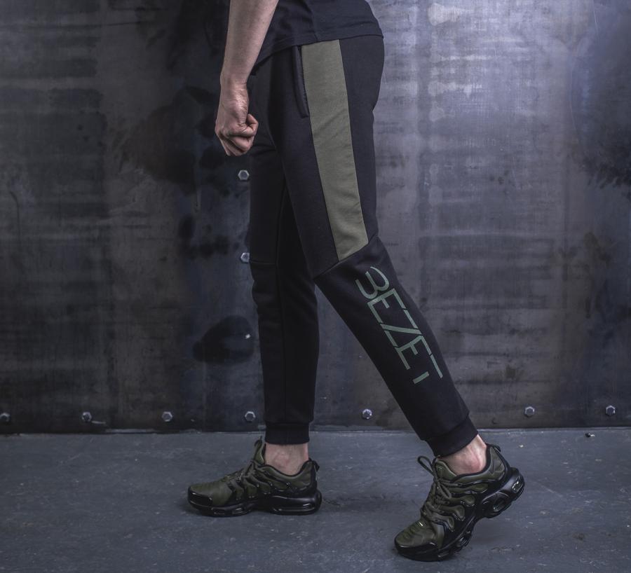 Спортивные штаны BEZET Freestyle  black/khaki'19