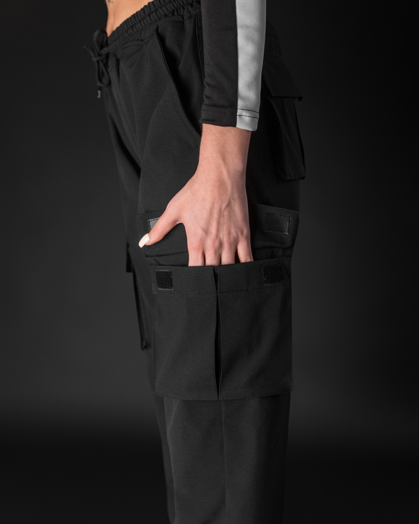 Жіночі брюки карго BEZET Клондайк чорний - Фото 2
