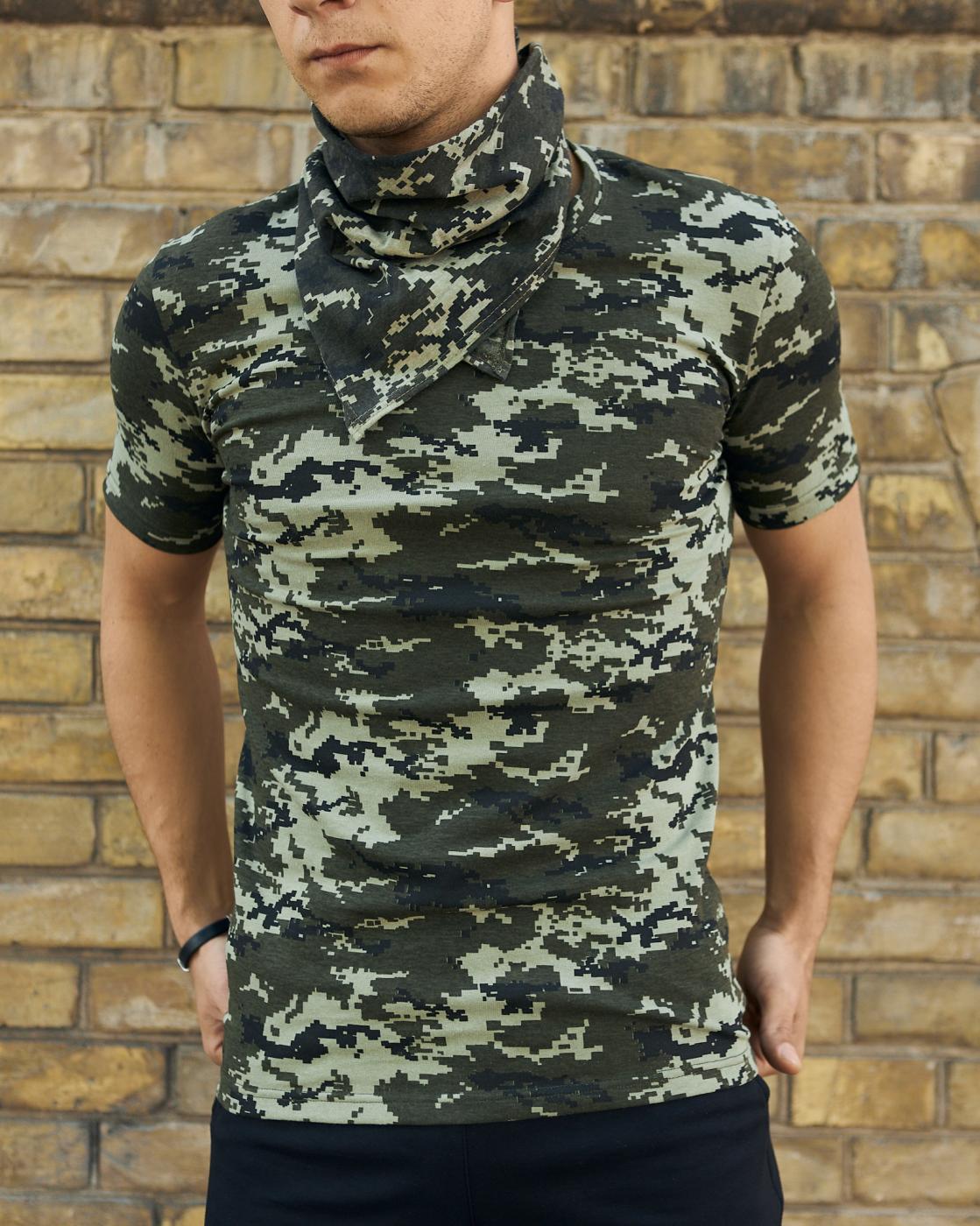 Чоловічий комплект: футболка, бандана піксель Intruder - Фото 3