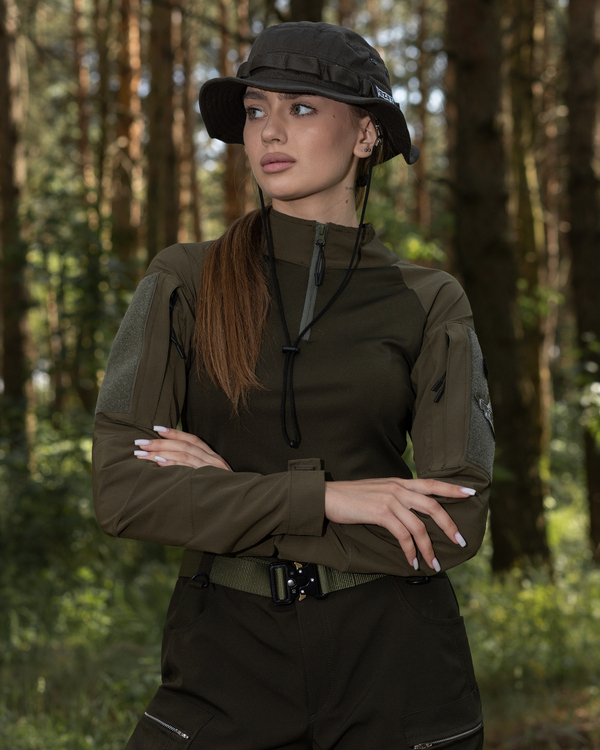 Женская рубашка тактическая BEZET Combat хаки