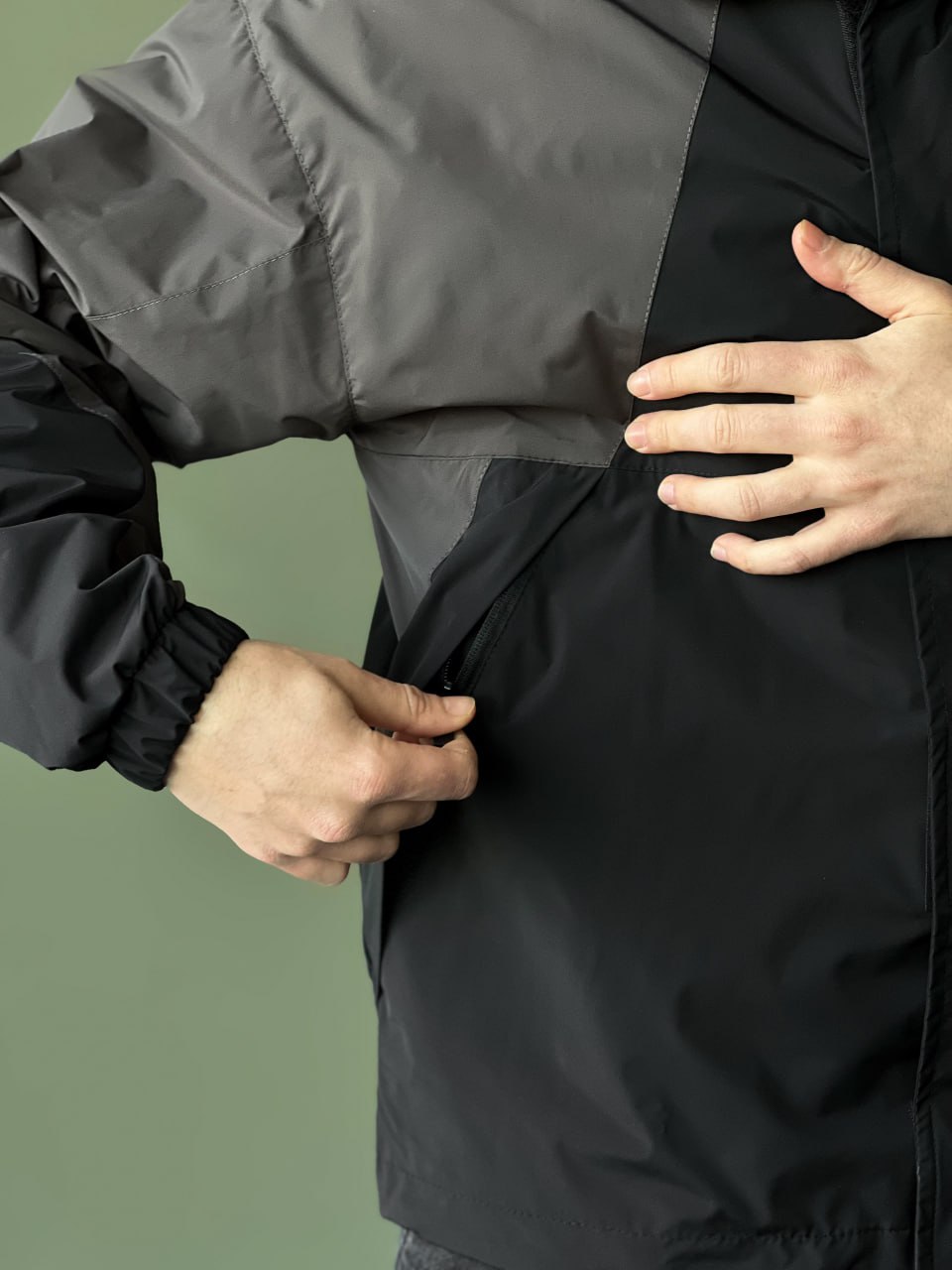 Чоловіча демісезонна куртка - вітровка Reload Urban , темно-сірий - Фото 5