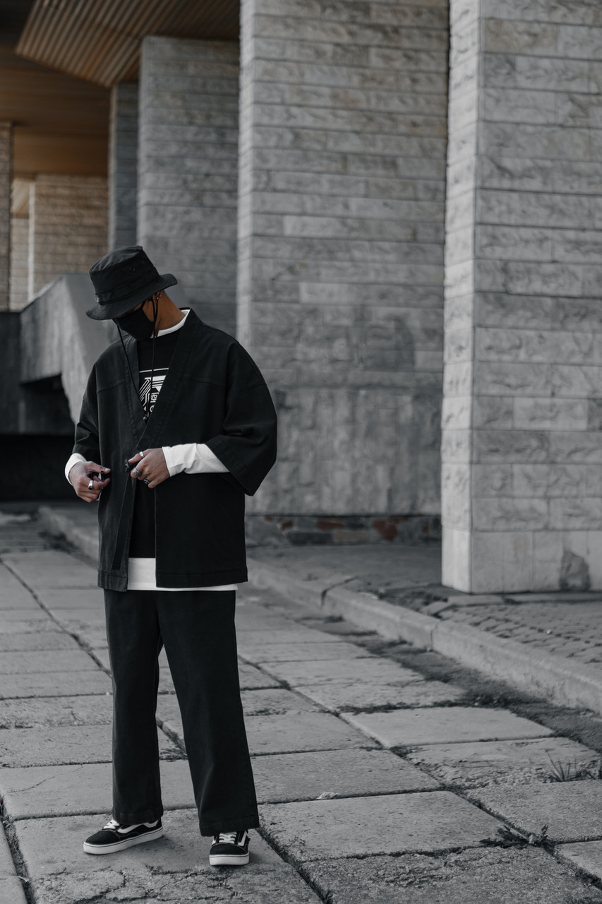 Кімоно Харуки чоловіче чорного кольору від бренду ТУР TURWEAR - Фото 6