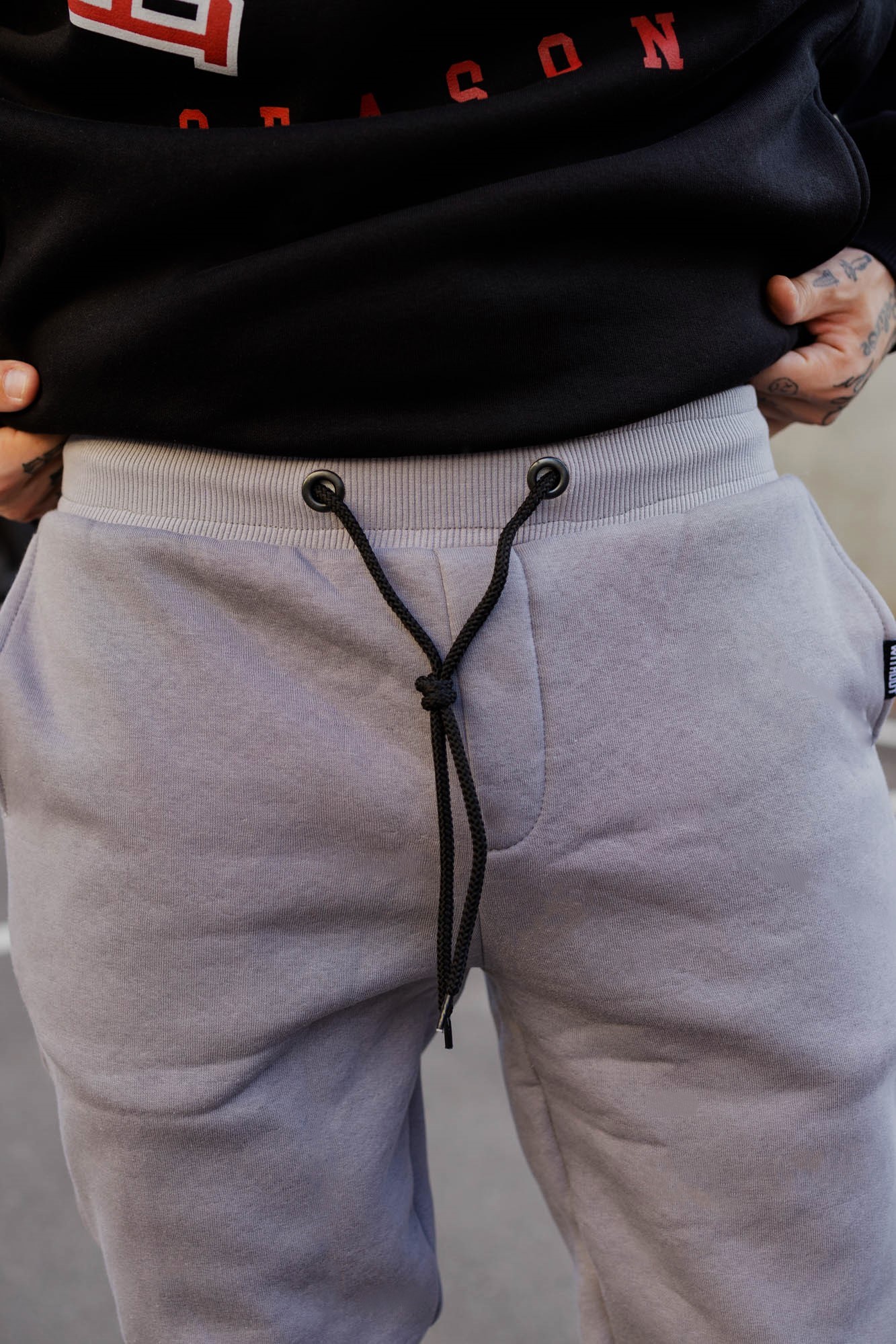 Спортивные штаны Without Basic Gray FLEECE Man - Фото 2