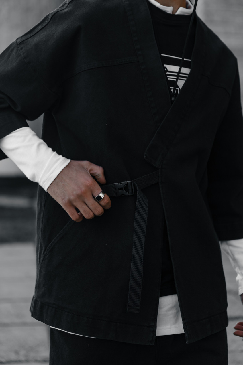 Кімоно Харуки чоловіче чорного кольору від бренду ТУР TURWEAR - Фото 5