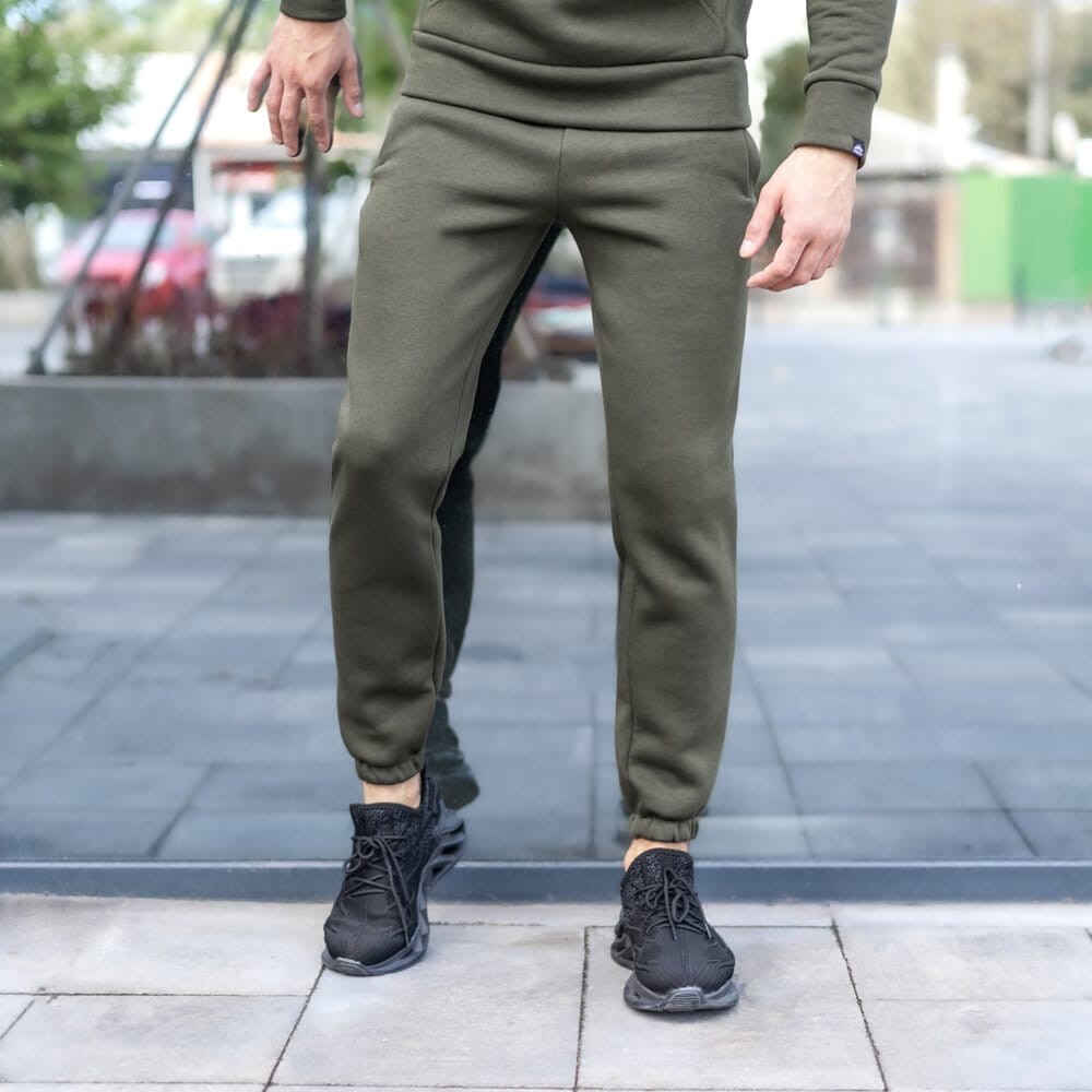 Чоловічі штани джоггери з кишенями хакі Pobedov 007 ЗИМА POBEDOV