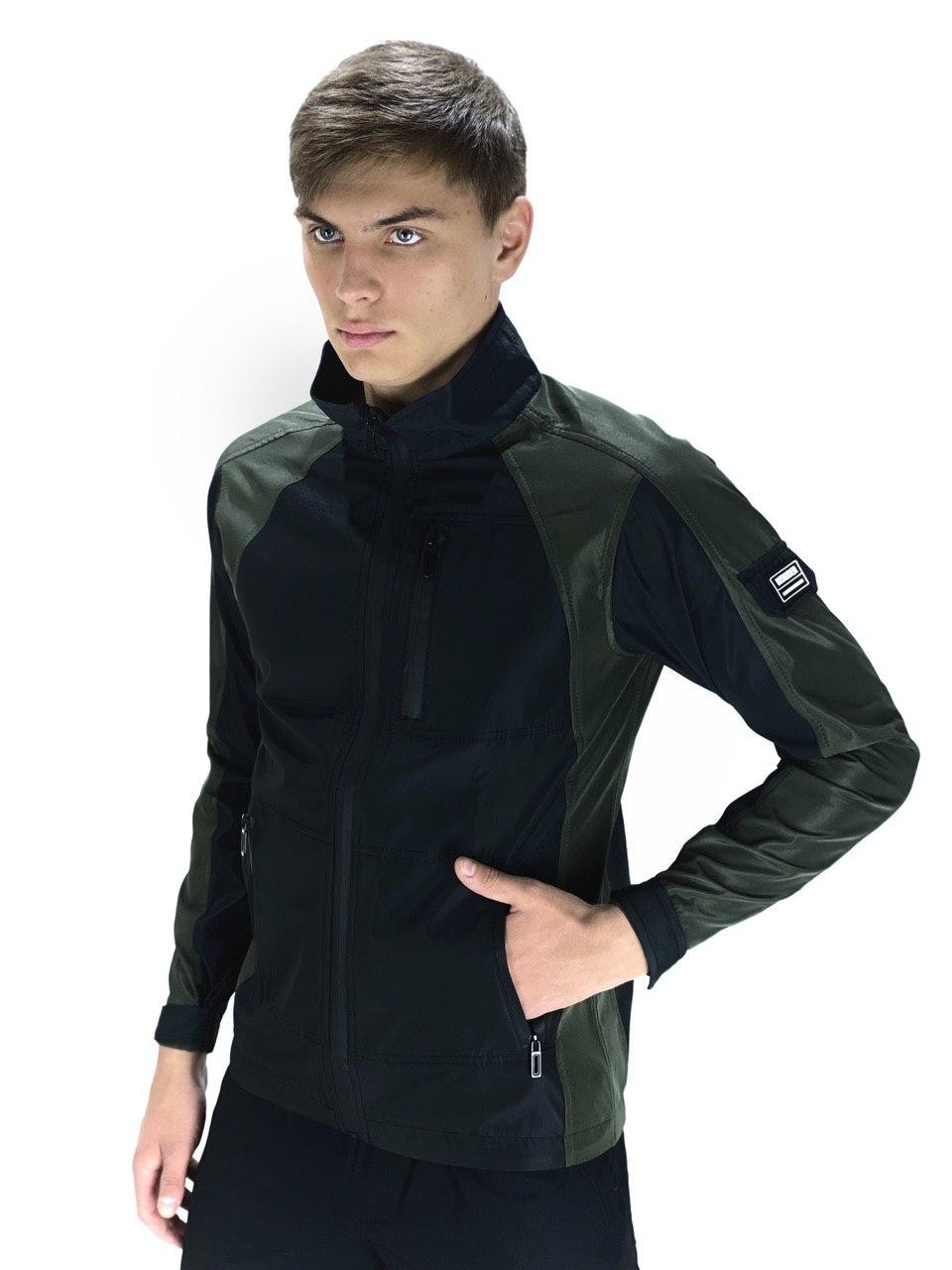 Чоловіча весняна куртка Intruder SoftShell Lite Force чорно-сіра