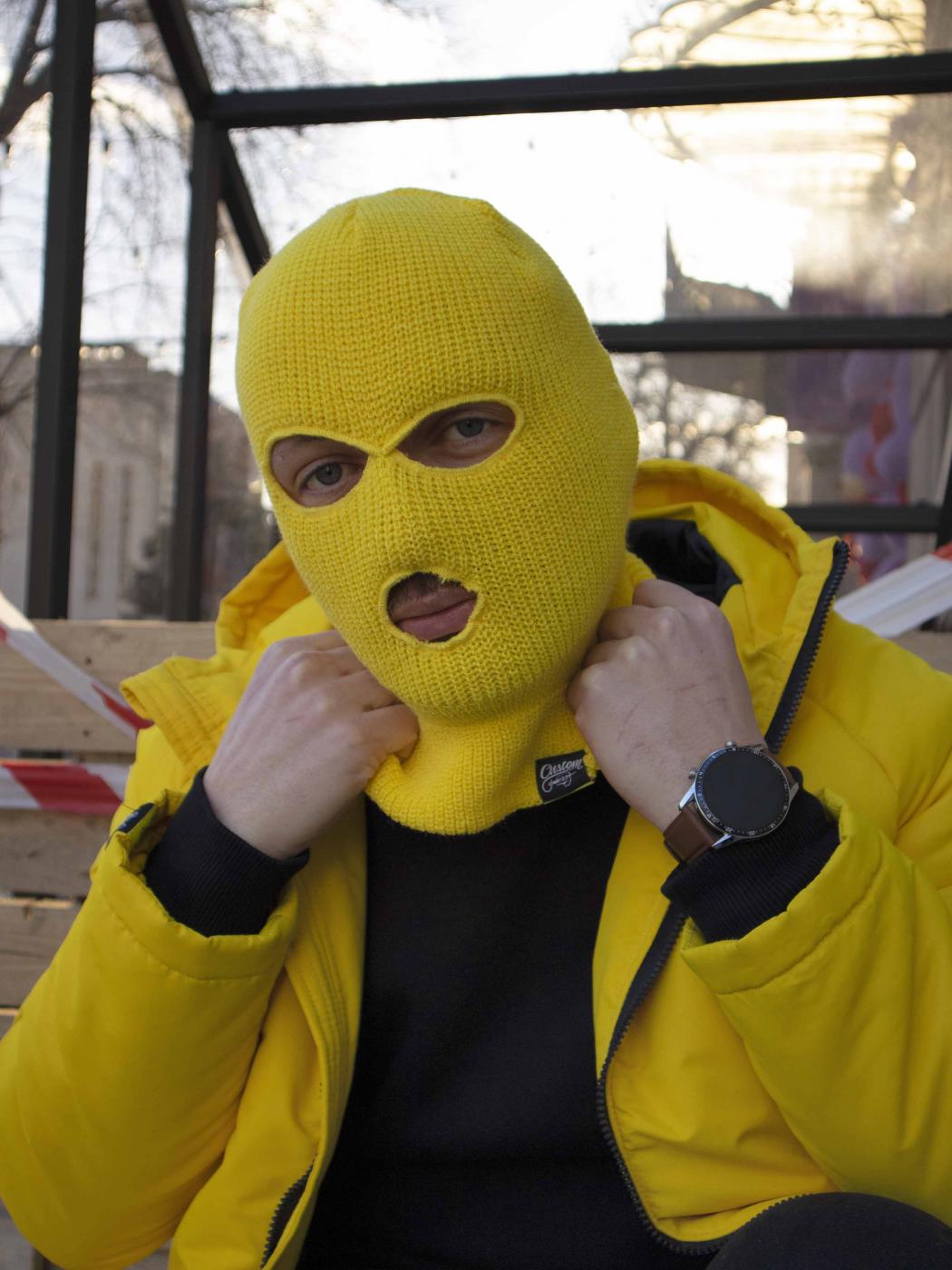 Балаклава Custom Wear Face Off жовта  - Фото 2