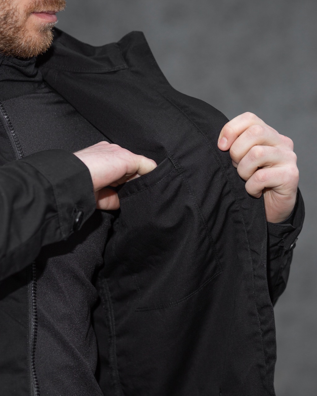 Куртка ветровка тактическая BEZET Shooter черный - Фото 3