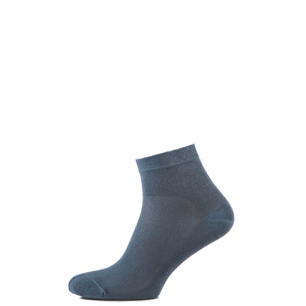 Шкарпетки середні з бавовни з сіткою, сірий MansSet