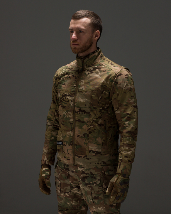 Куртка вітровка тактична BEZET Shooter камуфляж - Фото 2