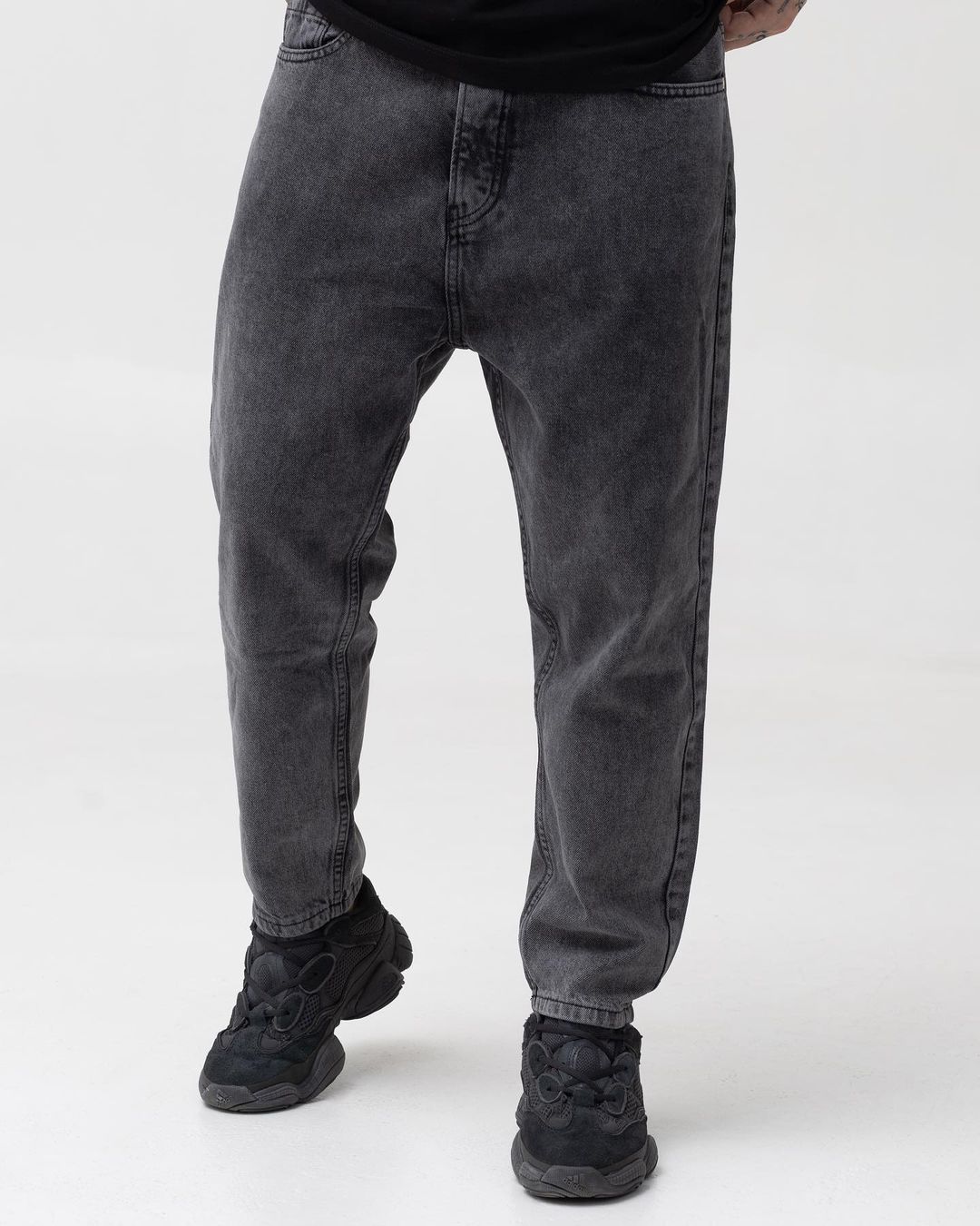 Мужские темно-серые джинсы BEZET базовые бойфренды