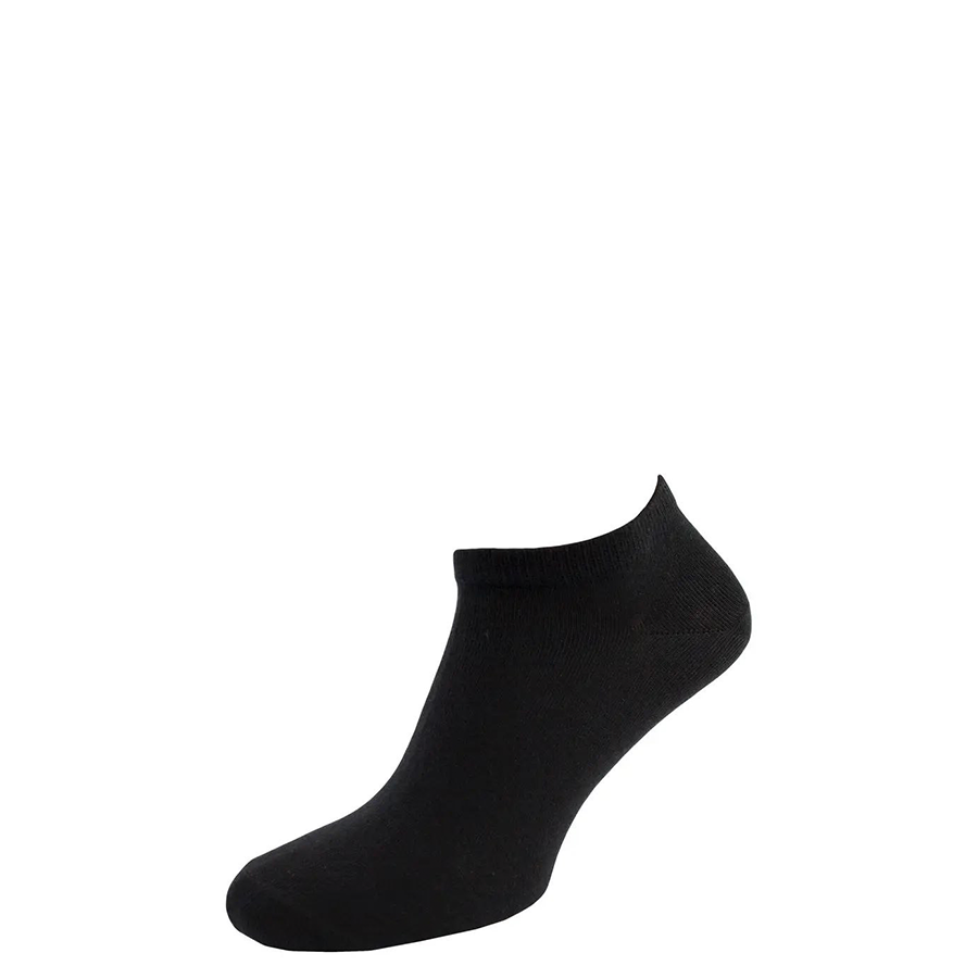 Шкарпетки чоловічі кольорові з бавовни, короткі, чорний MansSet
