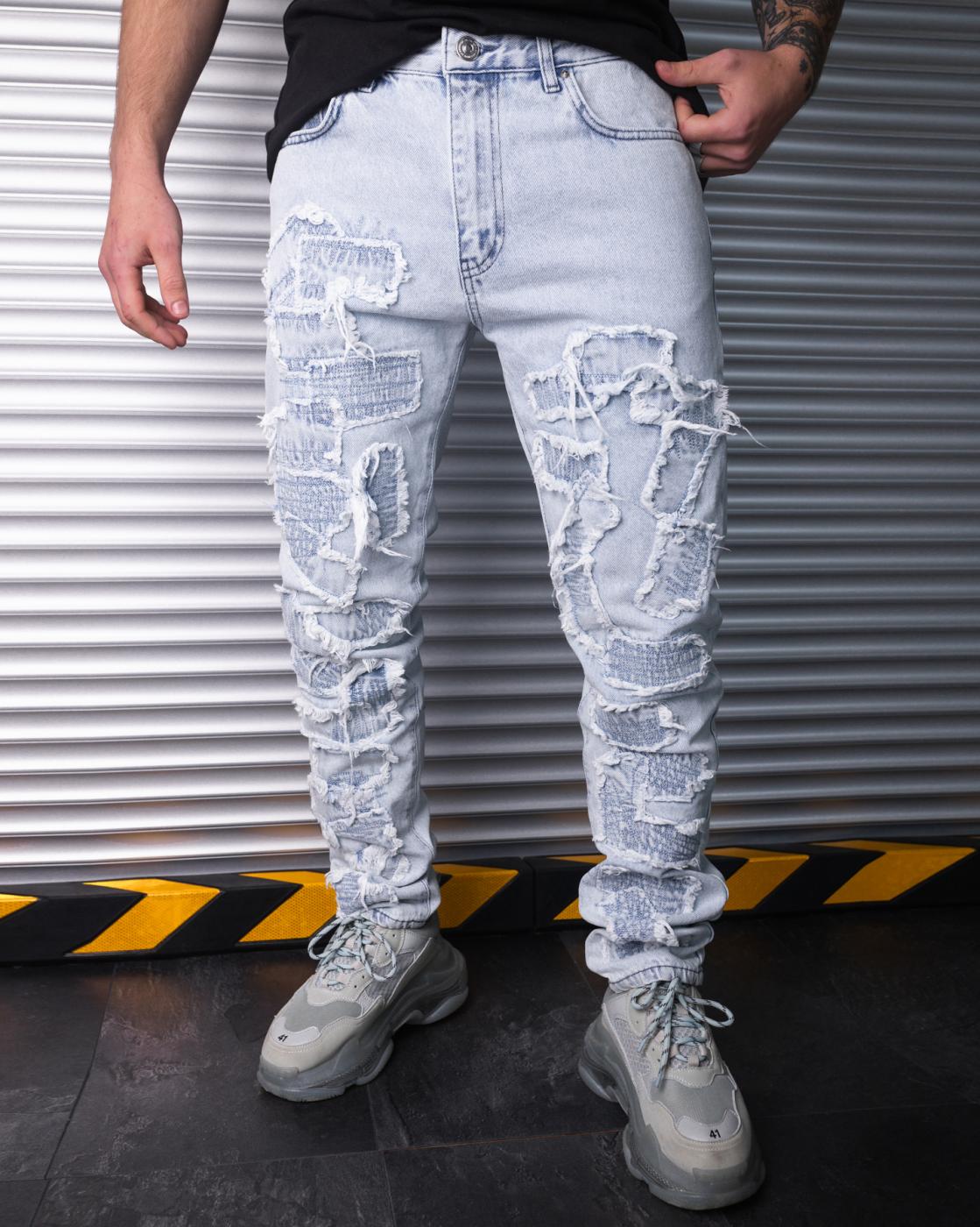Мужские джинсы бойфренды широкие BEZET черный